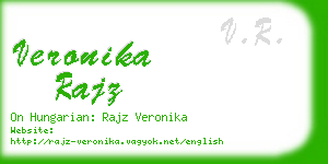 veronika rajz business card